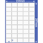45 UP 100 A4 Sheets Barcode Adhesive Label